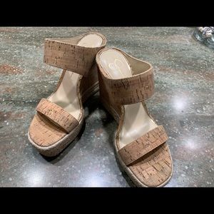 Jessica Simpson Wedge Cork Sandals